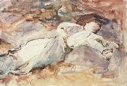 John Singer Sargent Violet Sleeping Sweden oil painting artist